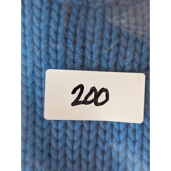 VTG 90s Express‎ Bright Blue Chunky Knit Preppy Twee Academia Sweater Vest Large - Picture 7 of 7